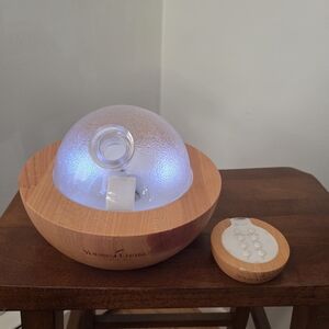 Young Living Wooden Diffuser with Blue Glow